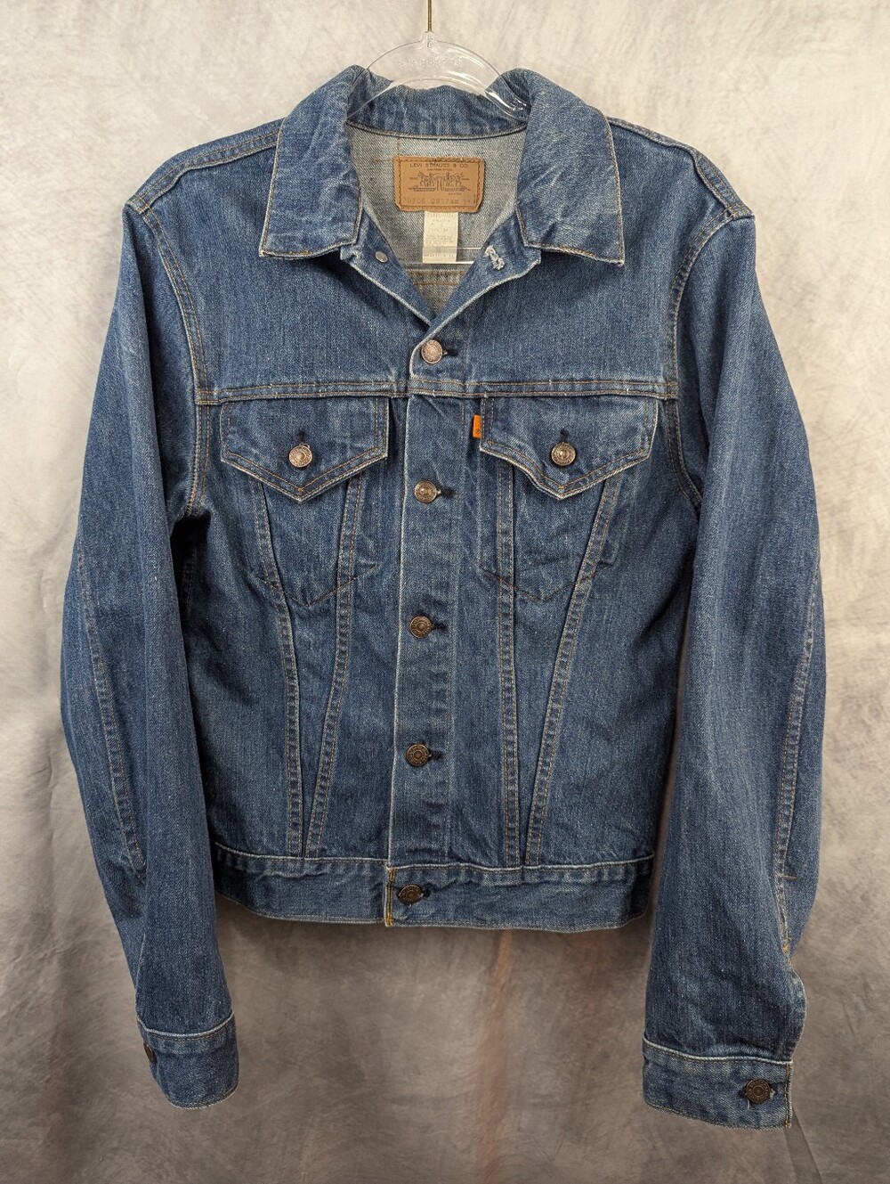 Vintage 70s/80s Levi's Orange Tab Denim Jacket 70705-0317 Made in USA Size 22